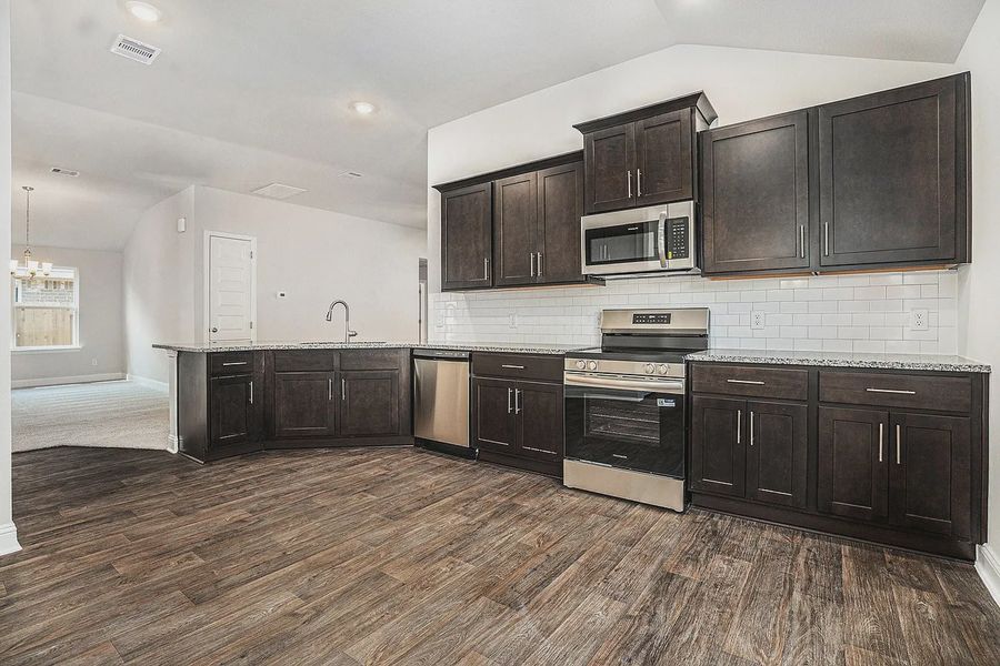 Furnished interior view inside a new home in Kiber Reserve, Angleton (Image 5).