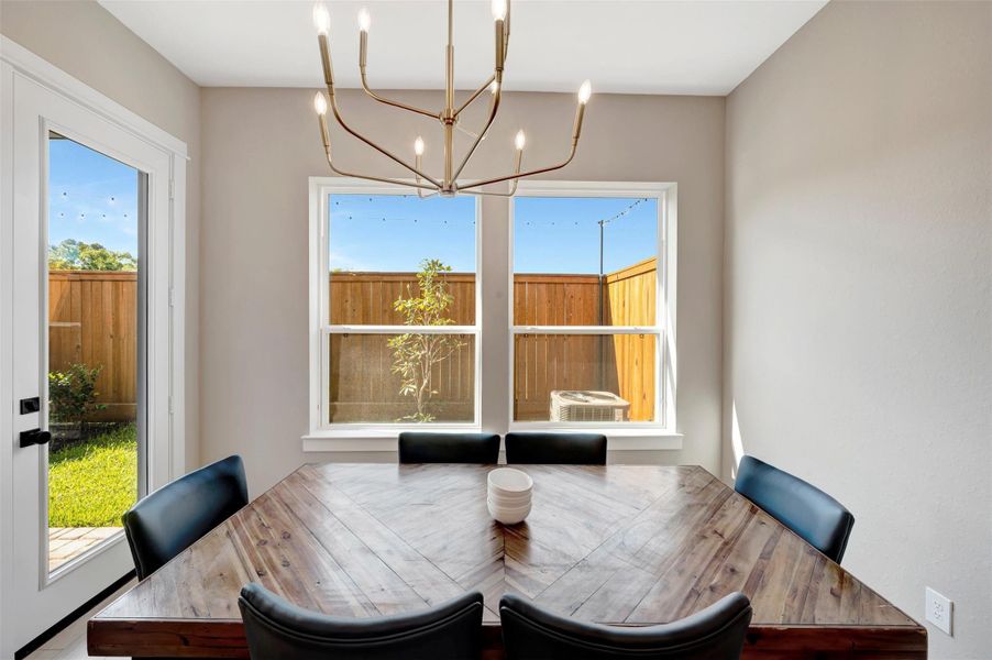 Furnished interior view inside a new home in Retreat at Oak Park, Houston (Image 9).