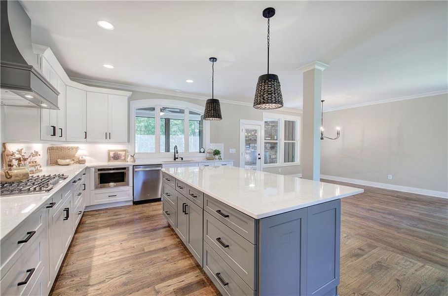 Furnished interior view inside a new home in , Euharlee (Image 16).