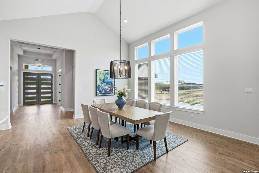 Furnished interior view inside a new home in Potranco Oaks, Castroville (Image 10).
