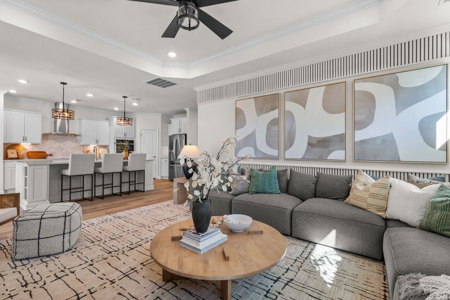 Representative furnished interior of a home built from the The Seashore by Chesapeake Homes in Coastal Club of the Carolinas, Calabash (Image 17).