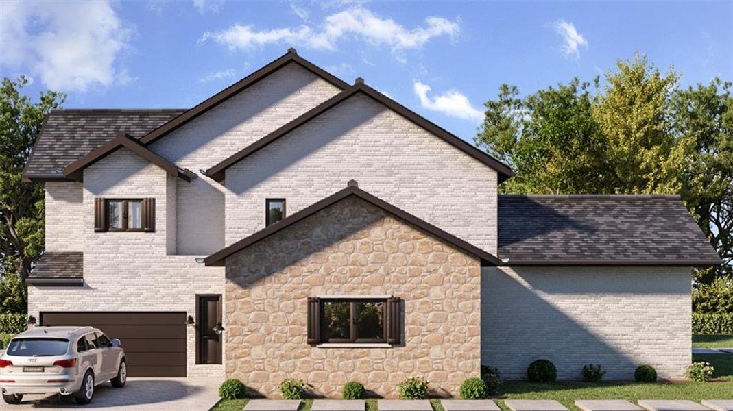 Front exterior of a new home in , Atlanta, GA, highlighting curb appeal (Image 40).
