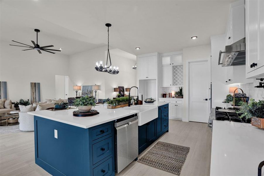 Furnished interior view inside a new home in , Celeste (Image 18).