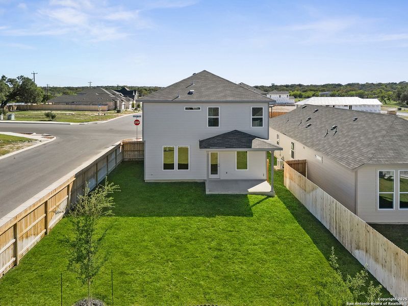 Exterior details and patio area of a home in Veranda: Classic, San Antonio (Image 4).