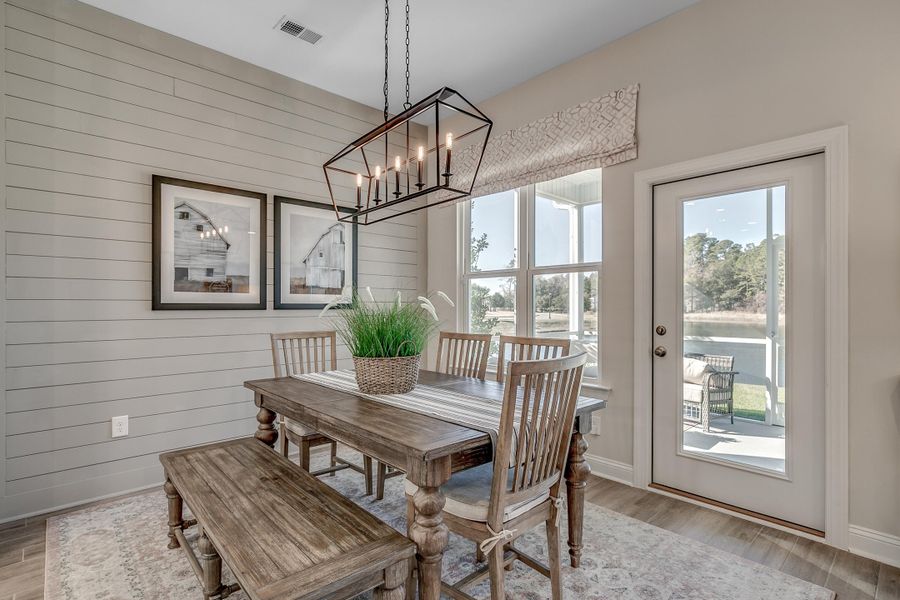 Furnished interior view inside a new home in The Oaks, Goose Creek (Image 15).