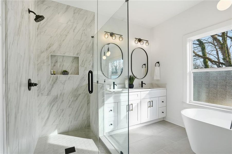 Furnished interior view inside a new home in , Atlanta (Image 19).