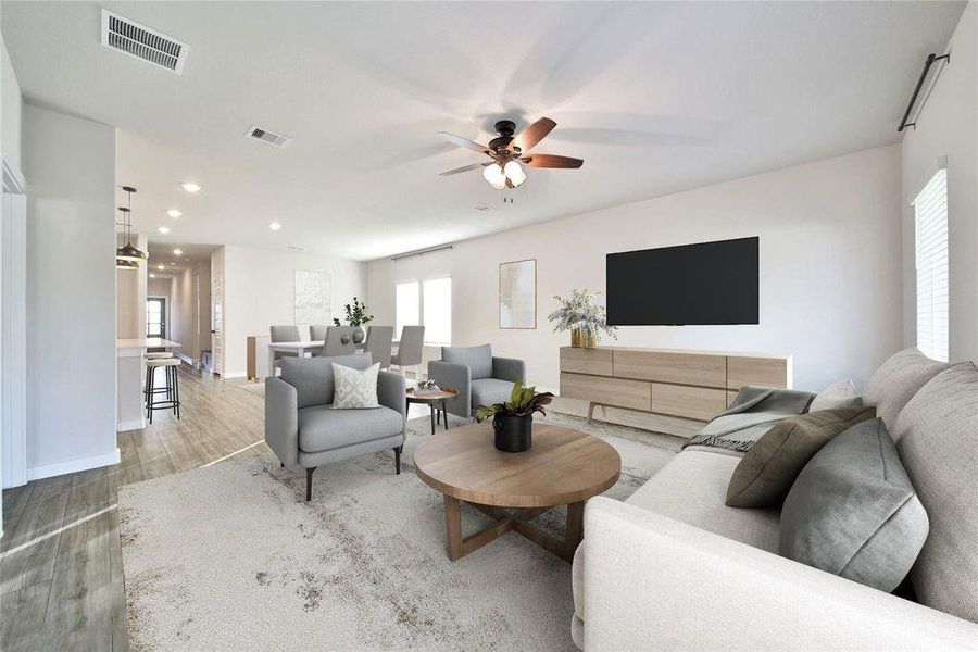 Furnished interior view inside a new home in Magnolia Place, Magnolia (Image 6).