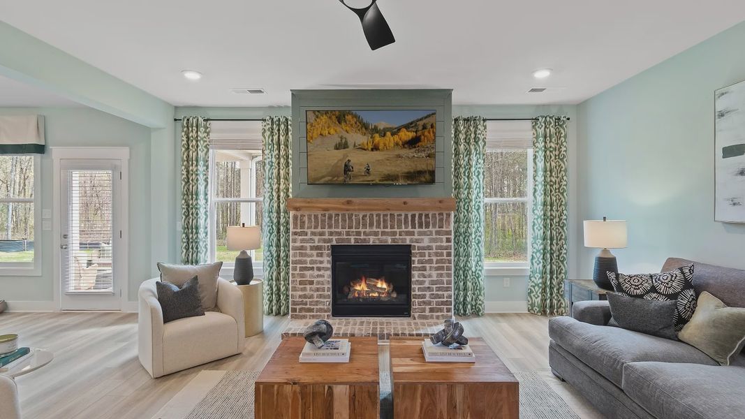 Furnished interior view inside a new home in Riverbend Overlook, Fayetteville (Image 24).