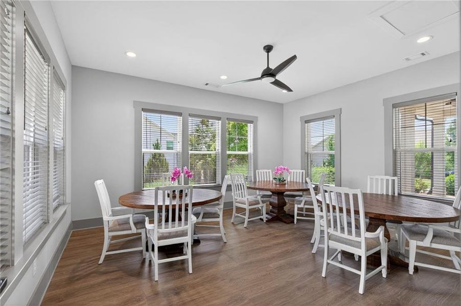 Furnished interior view inside a new home in Gatherings® at Herrington, Cumming (Image 15).