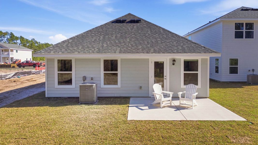 Representative exterior details of a home built from the The Celeste by D.R. Horton in Chateau Nemours, Port Saint Joe (Image 3).
