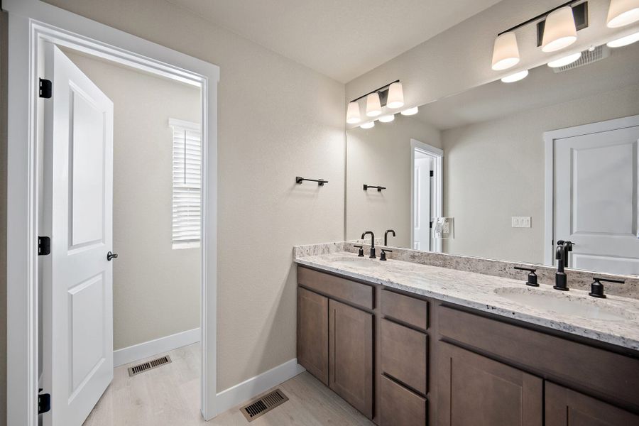 Furnished interior view inside a new home in Trails at Aspen Ridge-3, Colorado Springs (Image 13). Furnished interior view inside a new home in Trails at Aspen Ridge-3, Colorado Springs (Image 13).