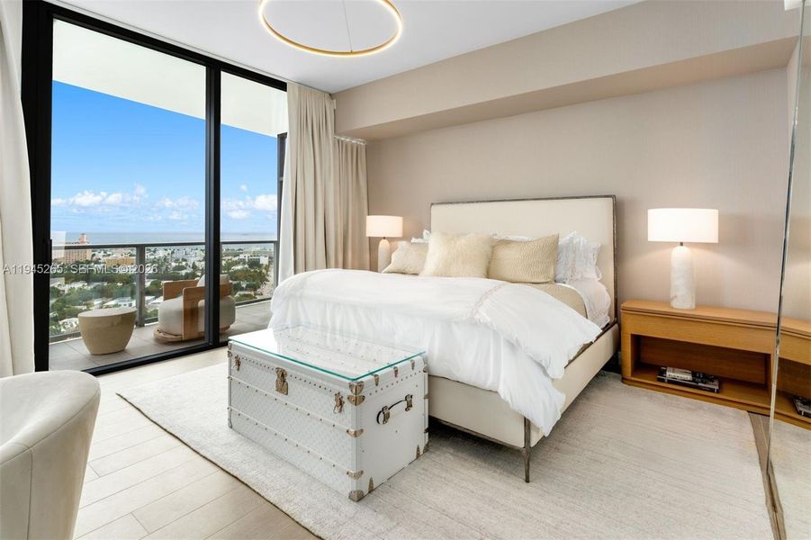 Furnished interior view inside a new home in Five Park, Miami Beach (Image 13).