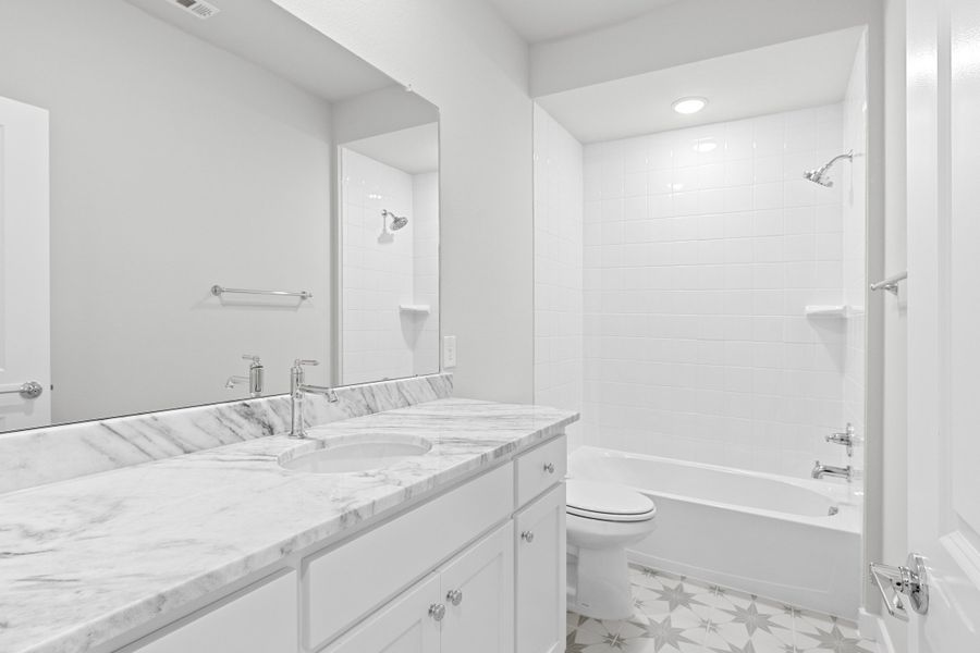 Furnished interior view inside a new home in Wildridge, Oak Point (Image 30).