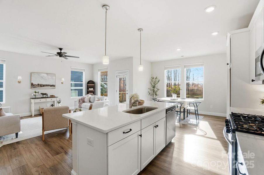 Furnished interior view inside a new home in , Cramerton (Image 14).