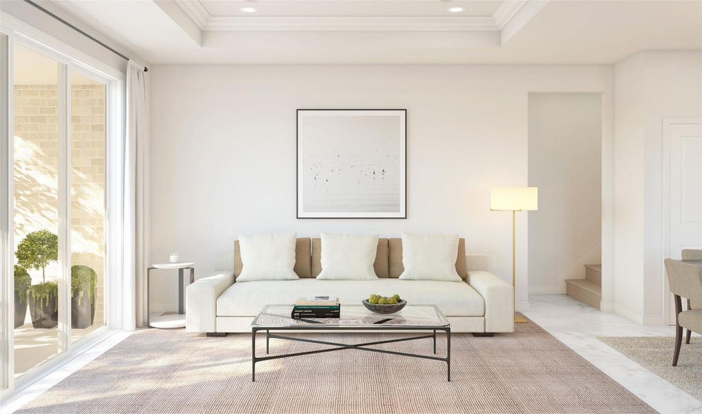 Cozy great room (*Artist rendering used for illustration purposes only.)