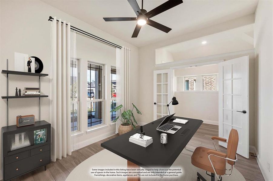 Furnished interior view inside a new home in Godley Ranch Classic, Godley (Image 10).