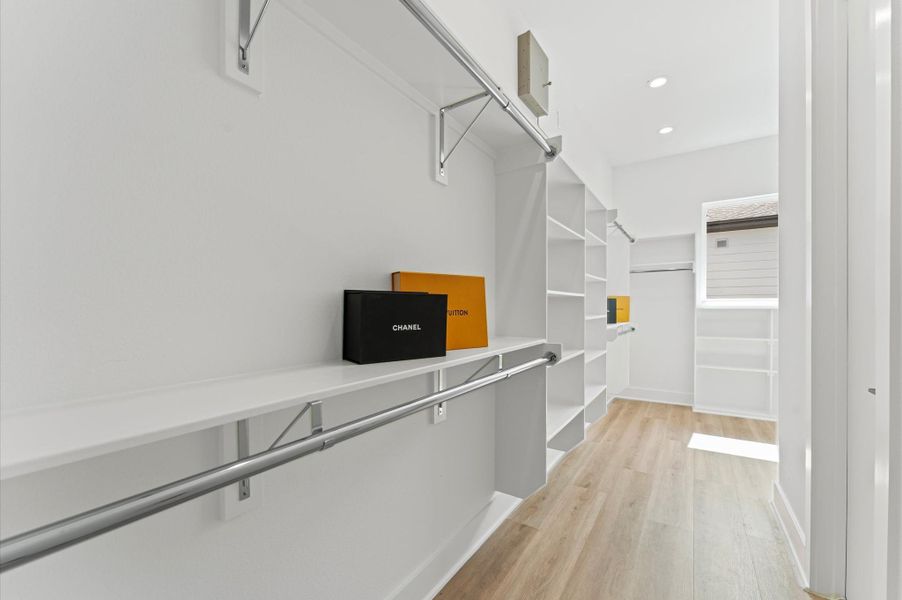 One of Two closets in the primary - its far bigger than a camera was able to shoot. One of Two closets in the primary - its far bigger than a camera was able to shoot.