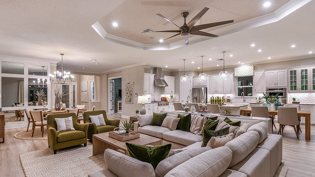 Furnished interior view inside a new home in Esplanade at Azario Lakewood Ranch, Bradenton (Image 19).