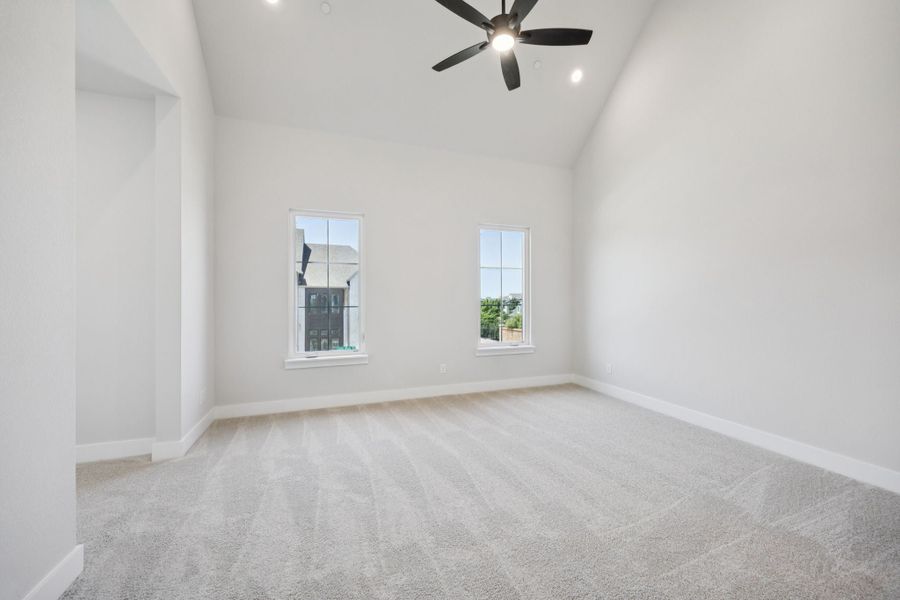 Representative unfurnished interior of a home built from the Washington by Centre Living Homes in Newman Village Townhomes, Frisco (Image 27).