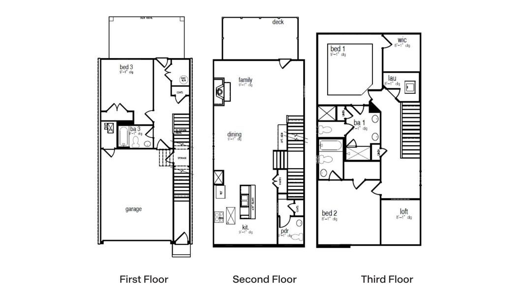 2D floor plan layout for the Rutherford by D.R. Horton in Overlook at Peachtree Corners, Norcross, GA (Image 1). 2D floor plan layout for the Rutherford by D.R. Horton in Overlook at Peachtree Corners, Norcross, GA (Image 1).