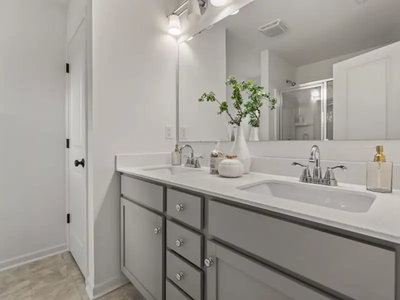 Representative furnished interior of a home built from the Haven TH by True Homes in Somerset Heights Townhomes, Winston-Salem (Image 18).