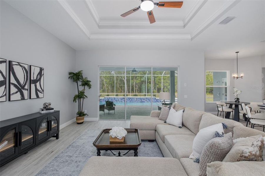 Furnished interior view inside a new home in , Homosassa (Image 19).