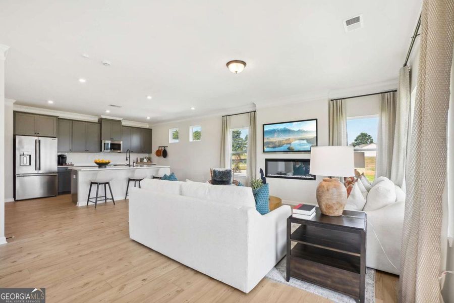 Furnished interior view inside a new home in Trellis Park, Hampton (Image 2).