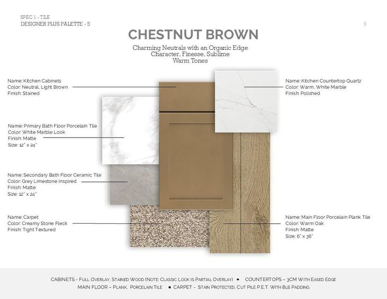 Farmhouse Palette 5: Palette Selection (*Artist rendering used for illustration purposes only.)