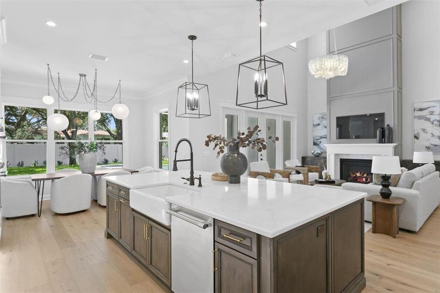 Furnished interior view inside a new home in , Tampa (Image 38).