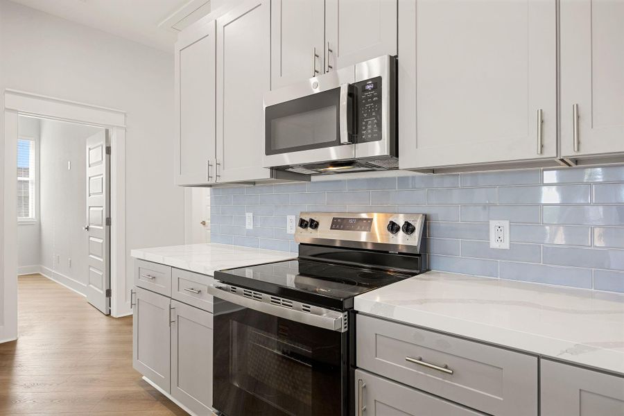 Furnished interior view inside a new home in , Cleveland (Image 14).