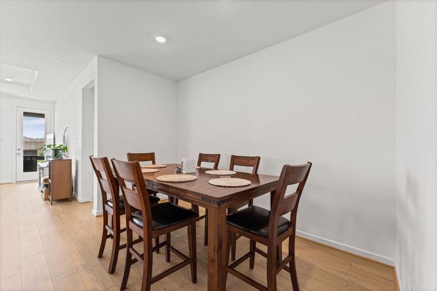 Furnished interior view inside a new home in Bridge Creek 45s and 50s, Cypress (Image 13).