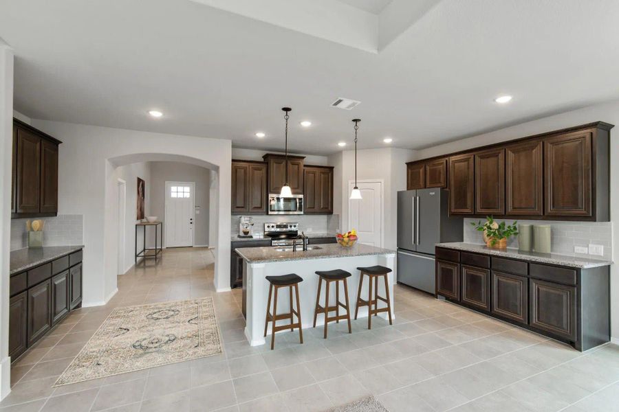 Kitchen | Concept 2844 at Hunters Ridge in Crowley, TX by Landsea Homes