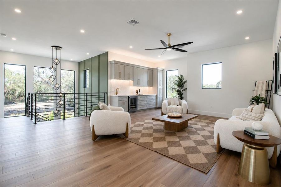 Furnished interior view inside a new home in , Sarasota (Image 37).