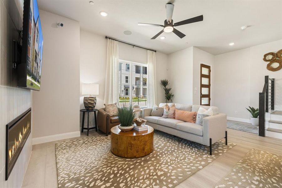 Furnished interior view inside a new home in , McKinney (Image 16).