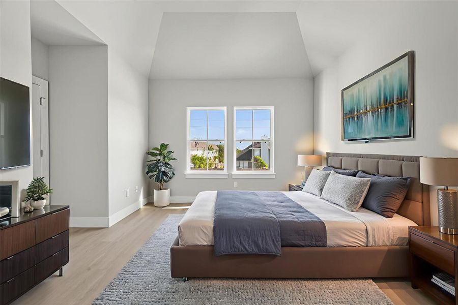 Virtual staging - Master Bedroom - All bedrooms are located on the second floor
