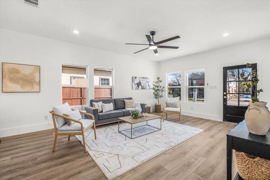 Furnished interior view inside a new home in , Fort Worth (Image 5). Furnished interior view inside a new home in , Fort Worth (Image 5).