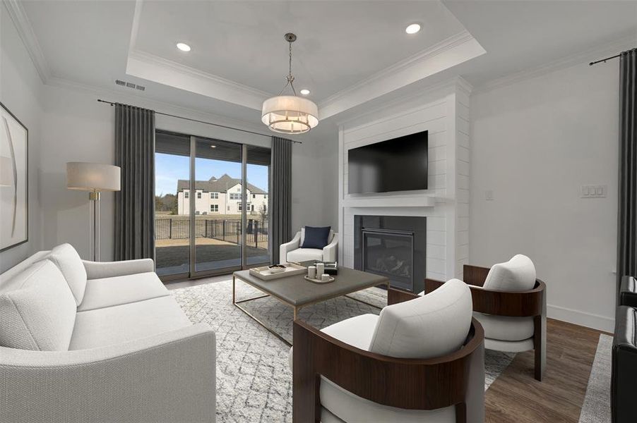 Furnished interior view inside a new home in Heath Golf & Yacht Villas, Heath (Image 26).