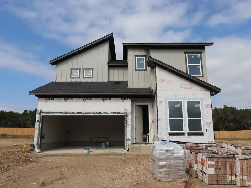 In-progress construction of a new home in Heritage, Dripping Springs, TX (Image 4).