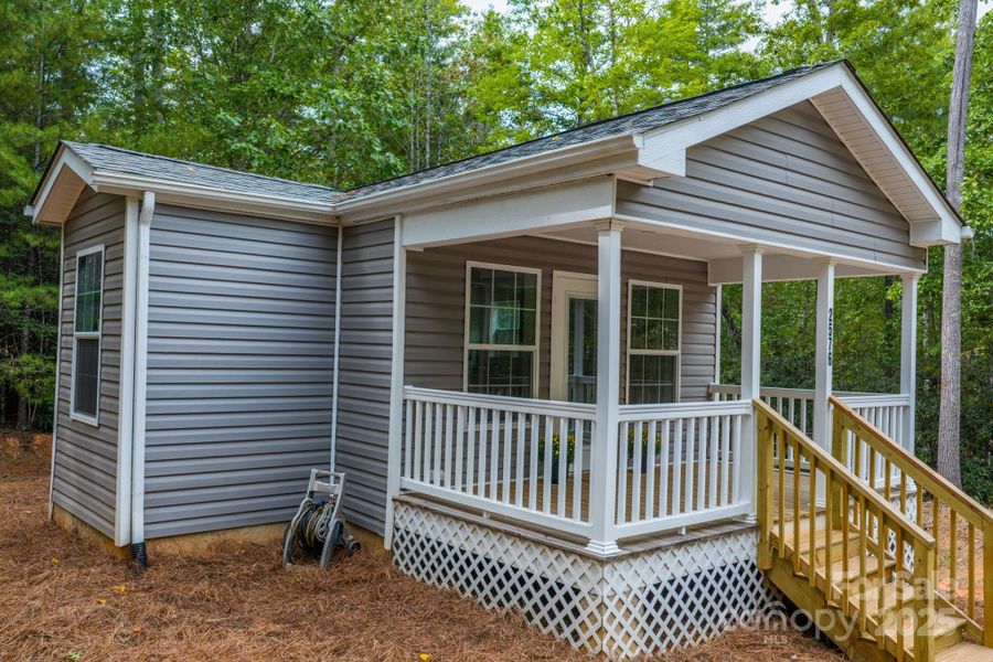 Side View...Front covered porch 8x15