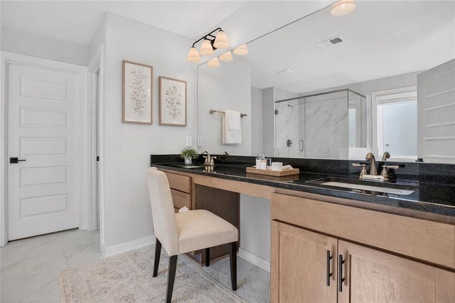 Furnished interior view inside a new home in The Fairways at Mirror Lake, Villa Rica (Image 17).