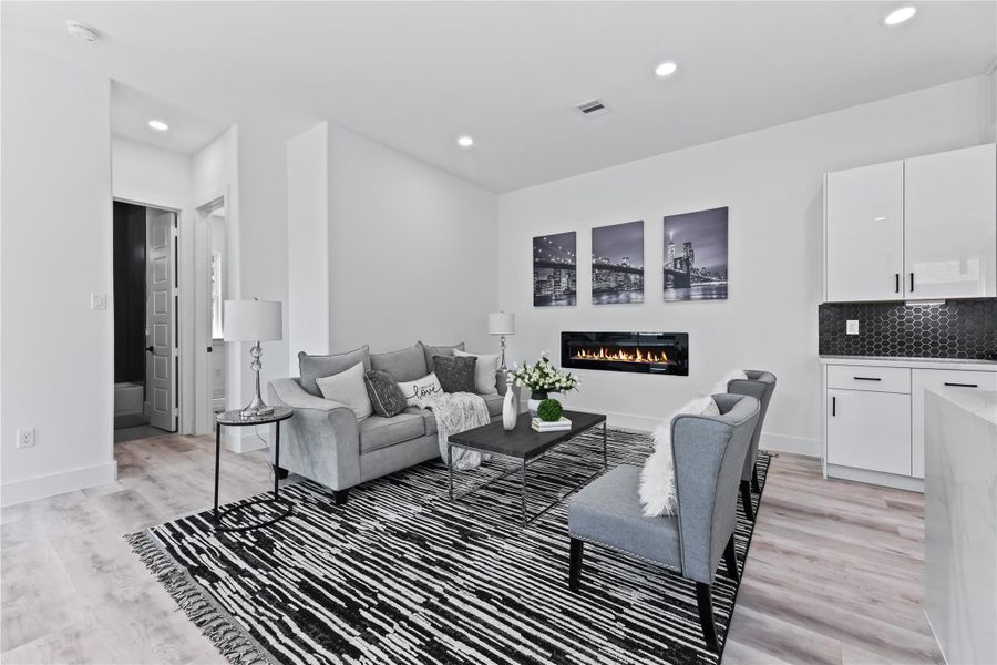 Furnished interior view inside a new home in , Houston (Image 7).