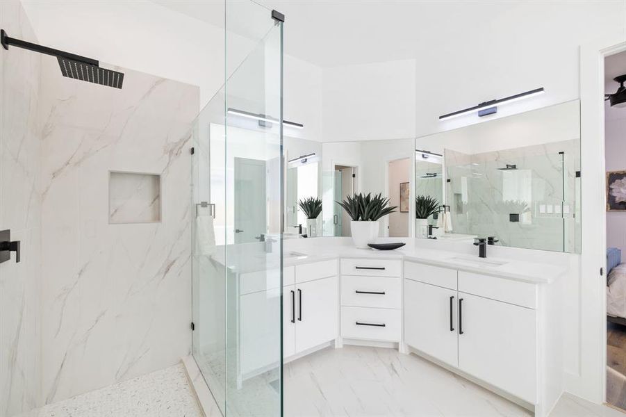 Furnished interior view inside a new home in , Dallas (Image 17).