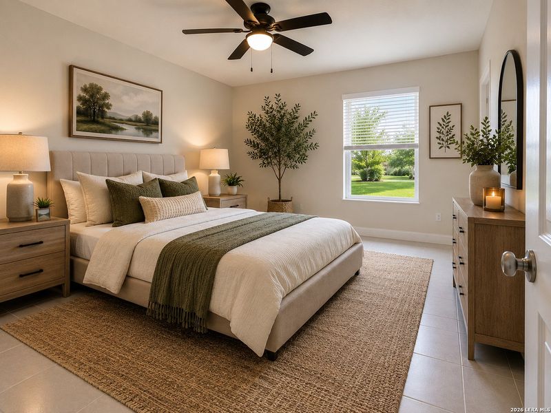 Furnished interior view inside a new home in , New Braunfels (Image 9).