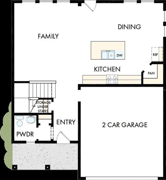 2D floor plan layout of this home in Discover Series - Select, Summerville, SC (Image 5).