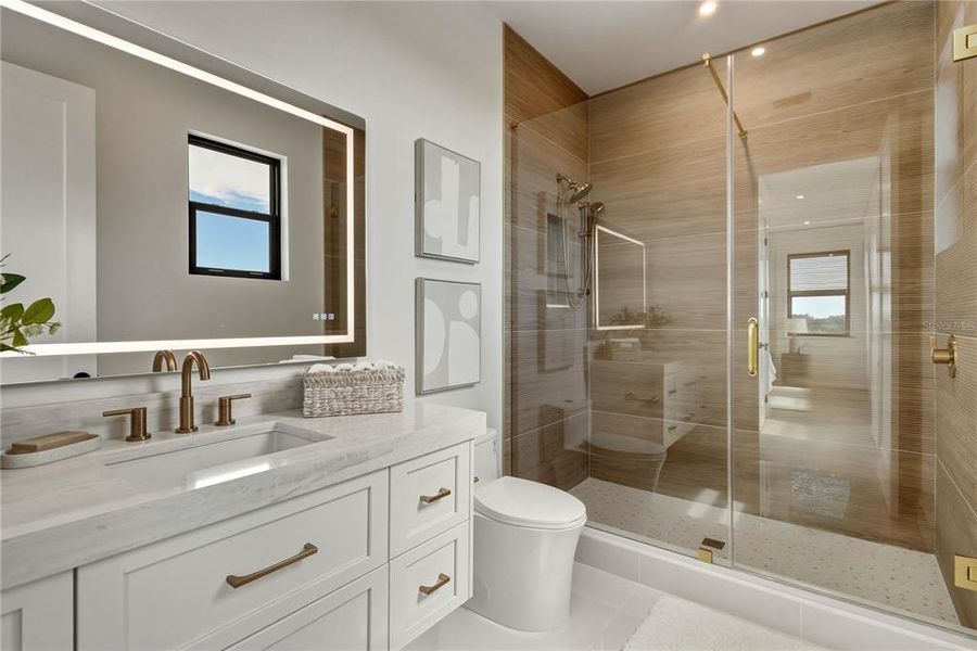 Furnished interior view inside a new home in , Indian Rocks Beach (Image 38).