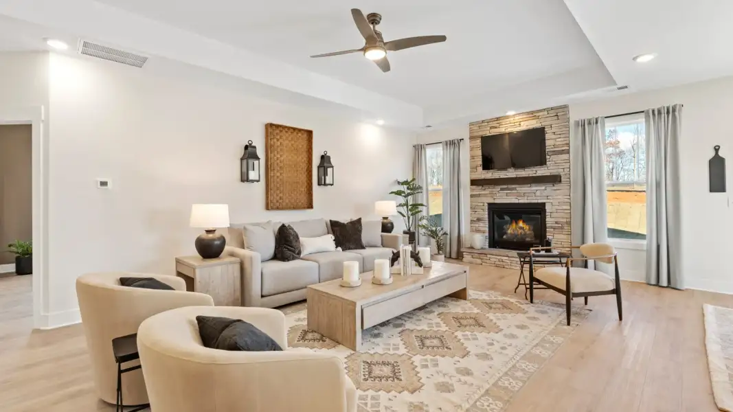 Furnished interior view inside a new home in Walnut Ridge, Inman (Image 11).
