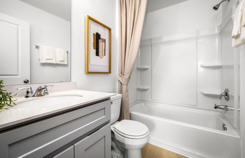 Representative furnished interior of a home built from the Sandalwood by Pulte Homes in Sunfield, Mustang Ridge (Image 14).