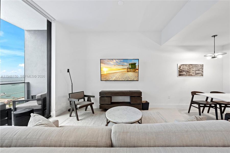 Furnished interior view inside a new home in , Miami (Image 5).