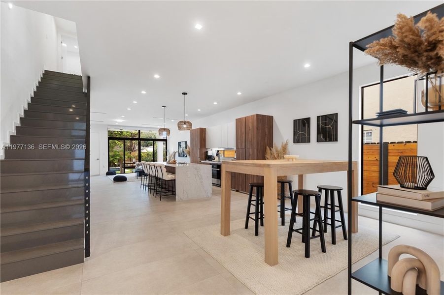 Furnished interior view inside a new home in , Miami (Image 16).