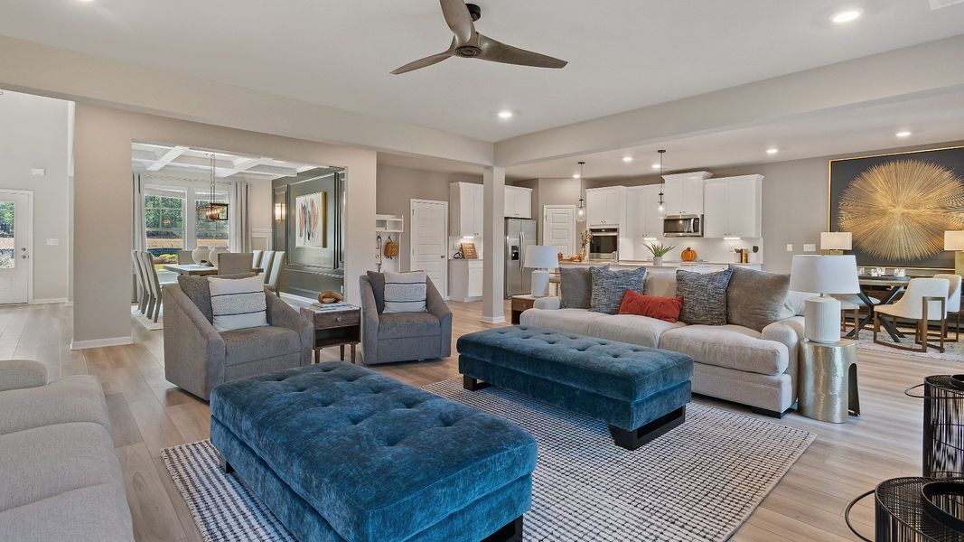 Representative furnished interior of a home built from the McKinley II by DRB Homes in Northcroft, Loganville (Image 11).